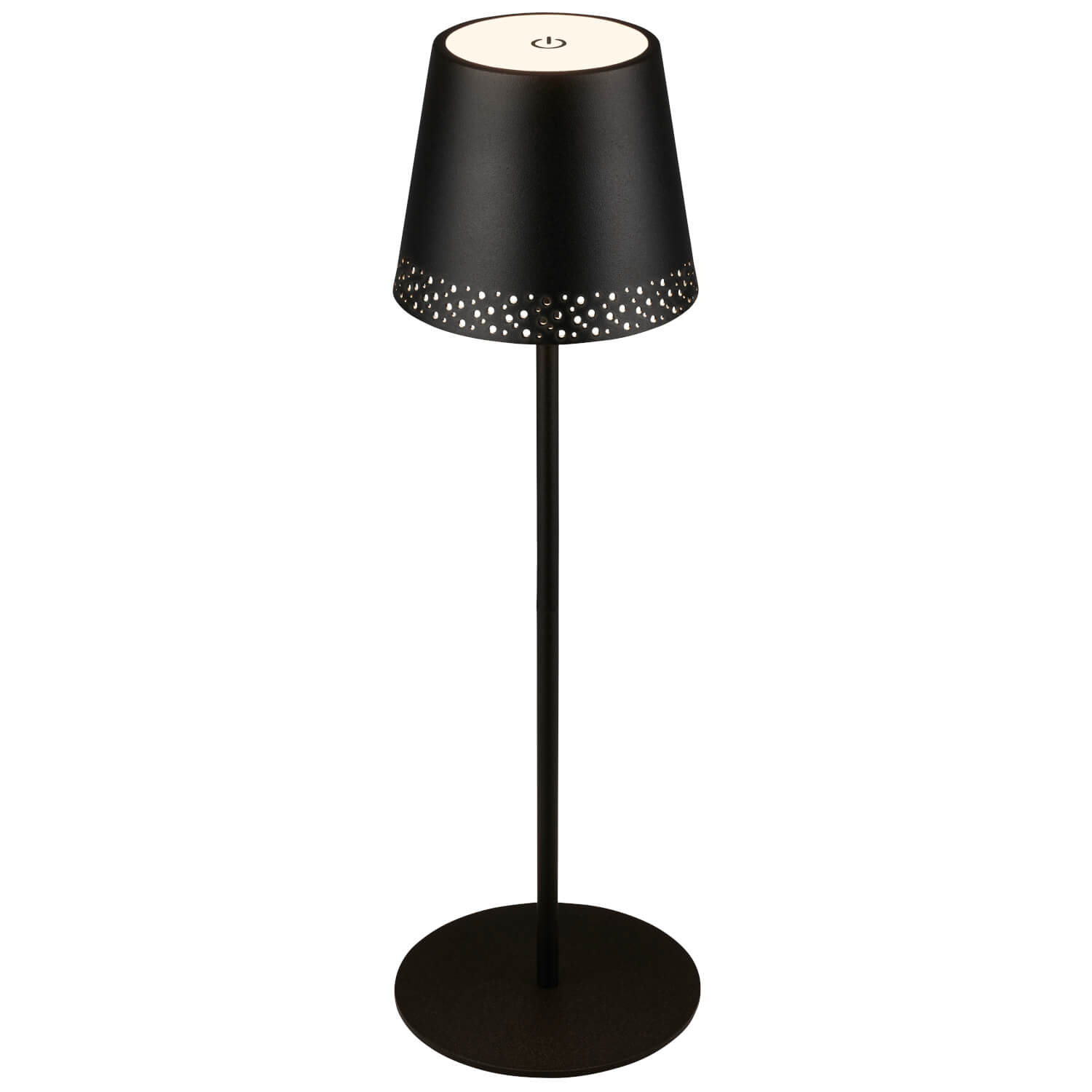 *LAMPADA TAVOLO RICARABILE TOUCH NERA 280 LUMEN