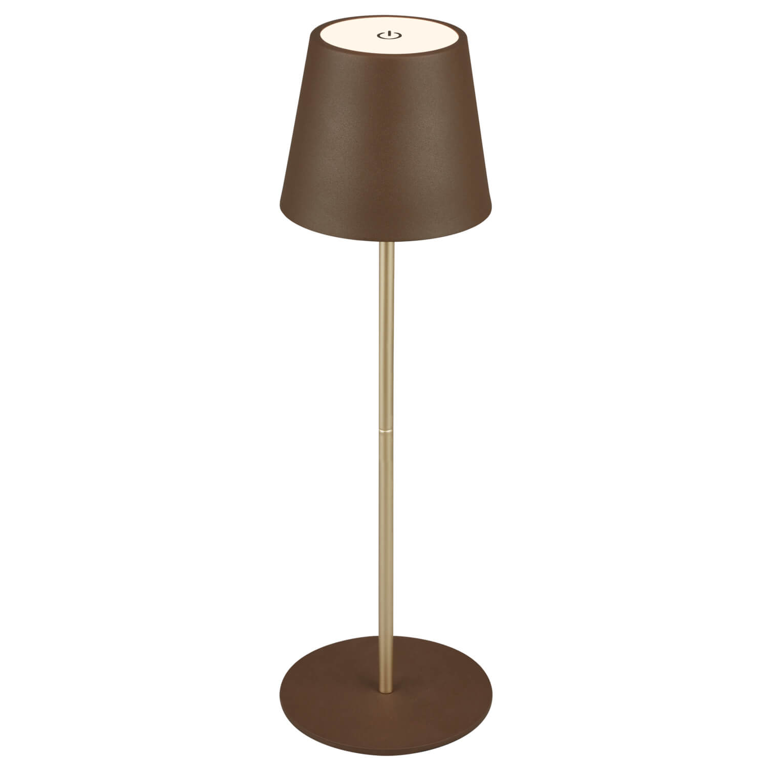 *LAMPADA TAVOLO RICARABILE TOUCH MARRONE 280 LUMEN