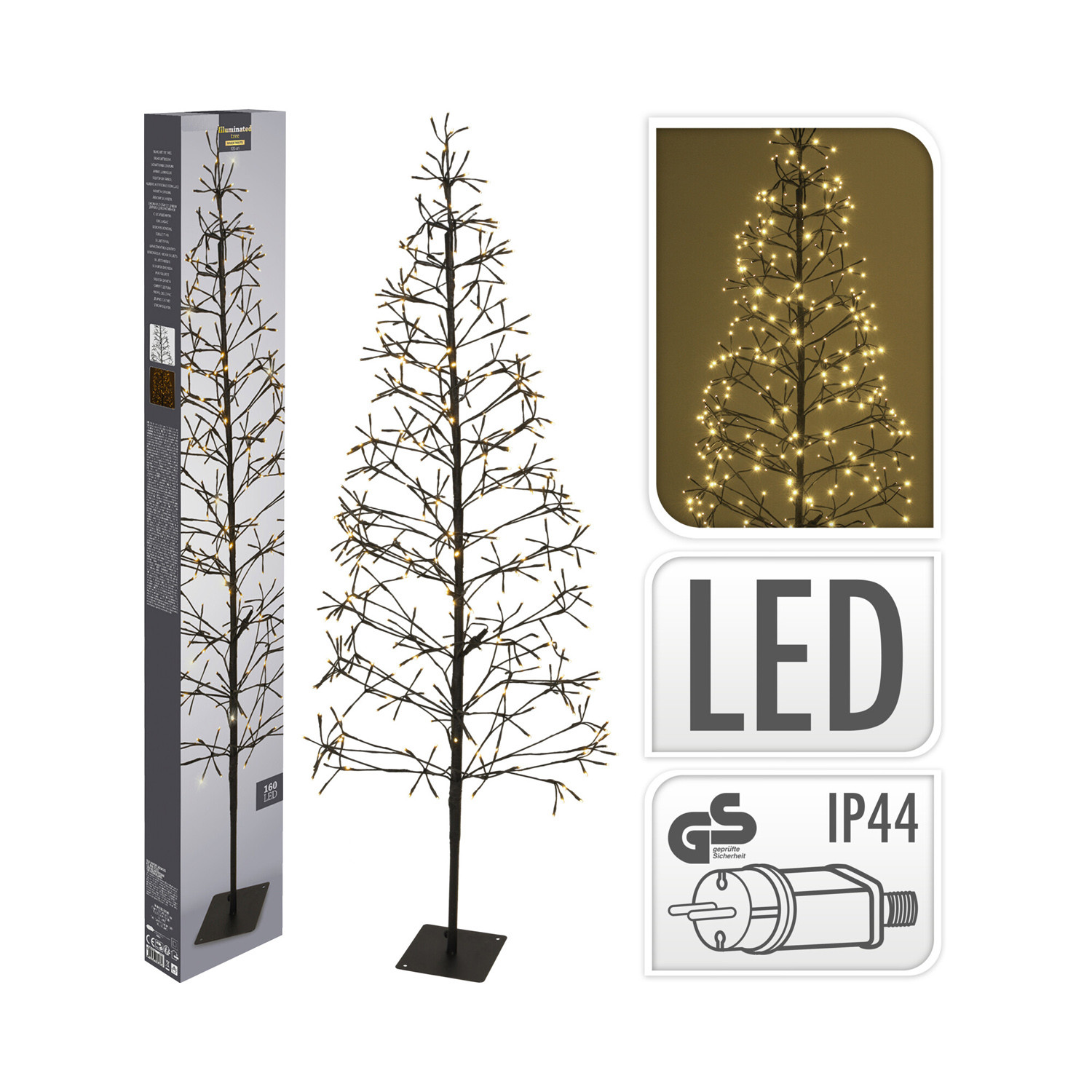 ALBERO 120LED H.120 IP44 LUCE CALDA