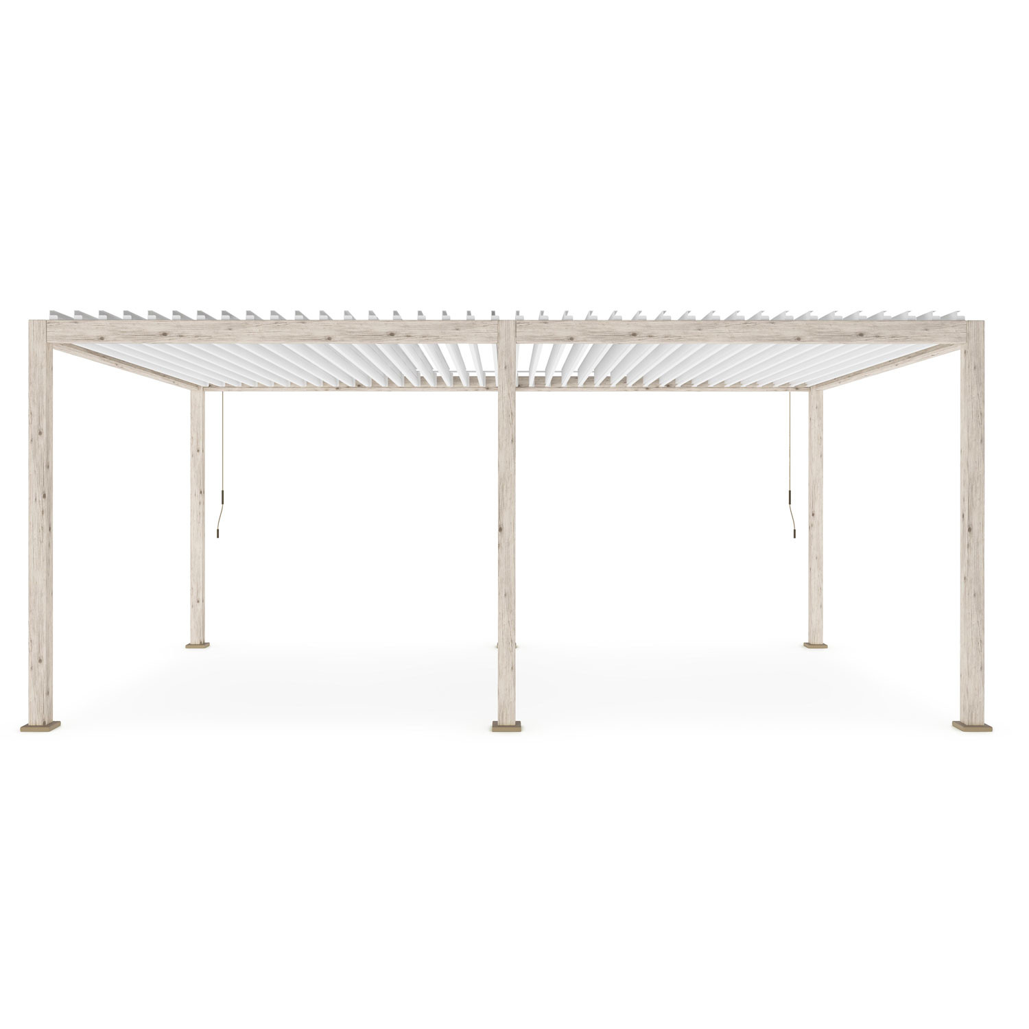 PERGOLA IN ALLUMINIO MT.3.6X6 RUSTIC-BIANCA