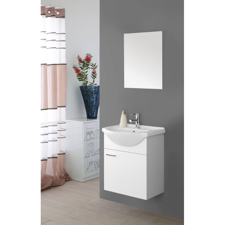 MOBILE BAGNO CM.55 1A SOSP.BIANCO