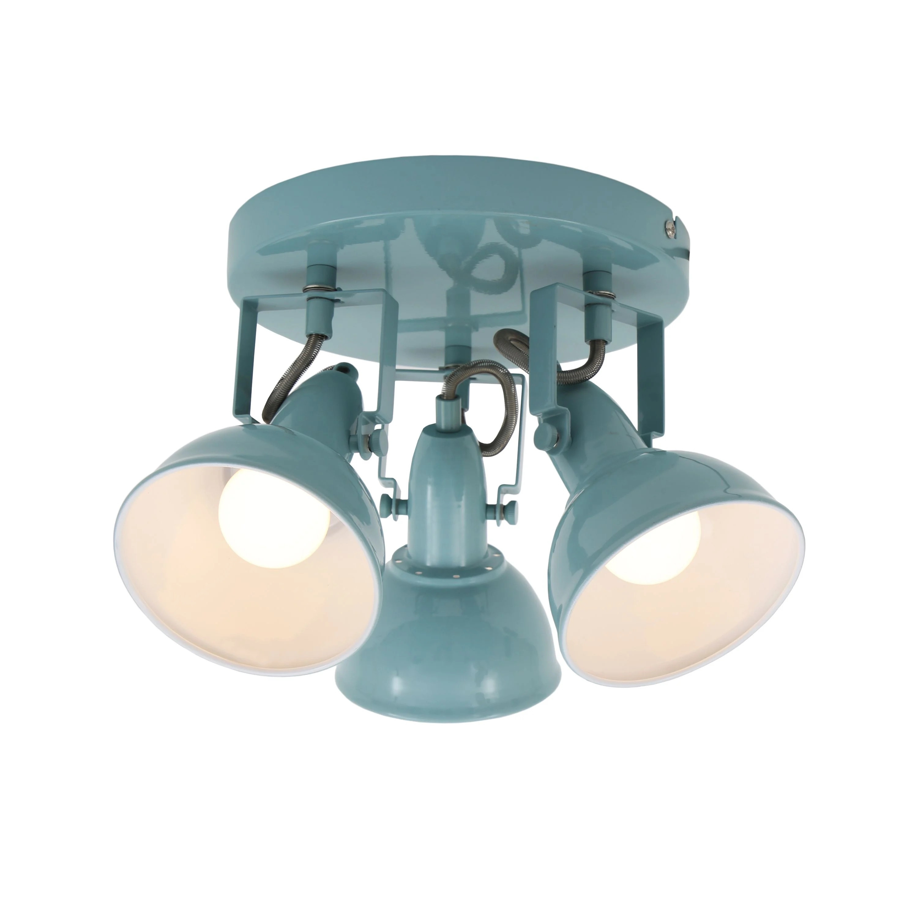 PLAFONIERA SOFT 3 LUCI E14 BIANCO/MENTA