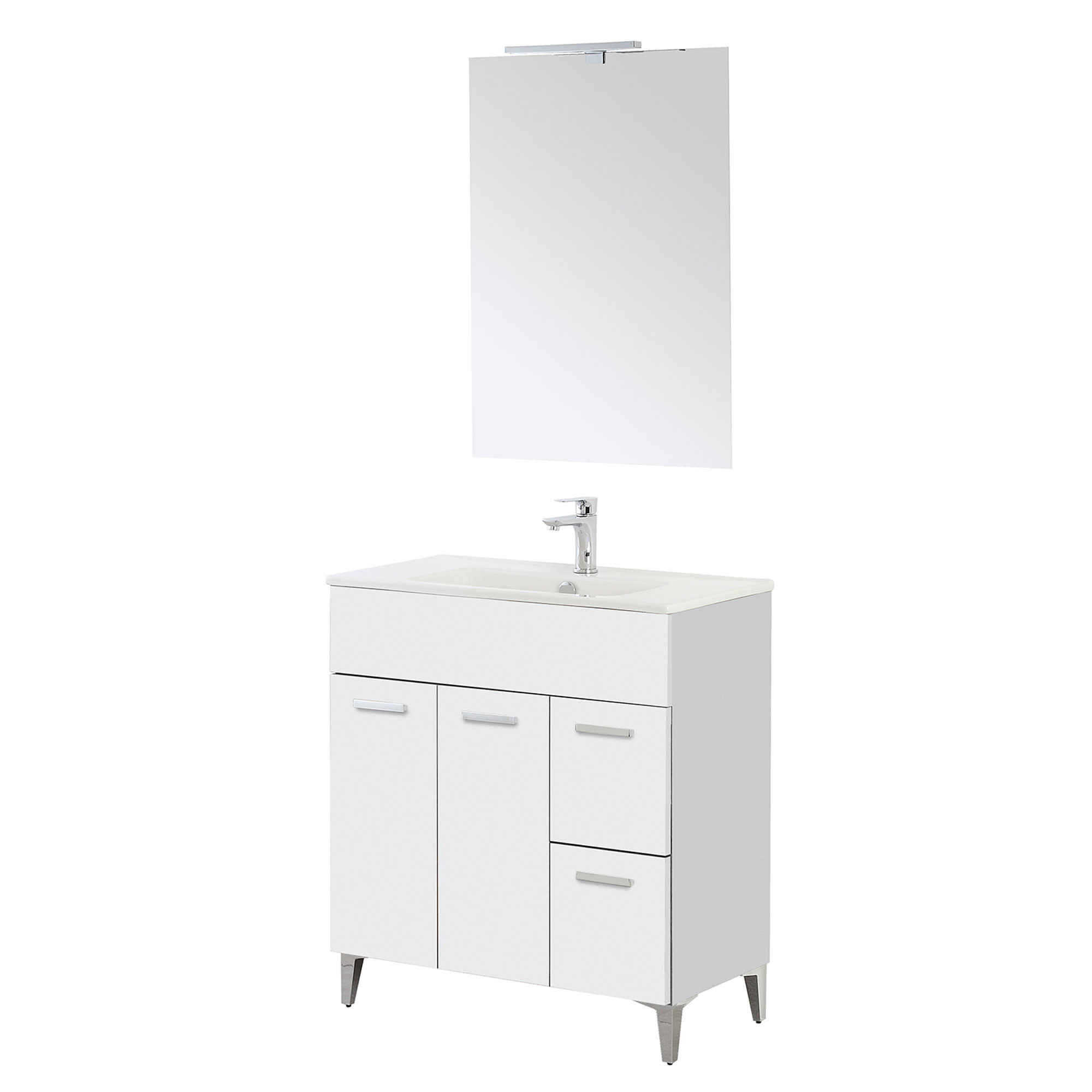 MOBILE BAGNO CM.80 2A+2CASS BIANCO