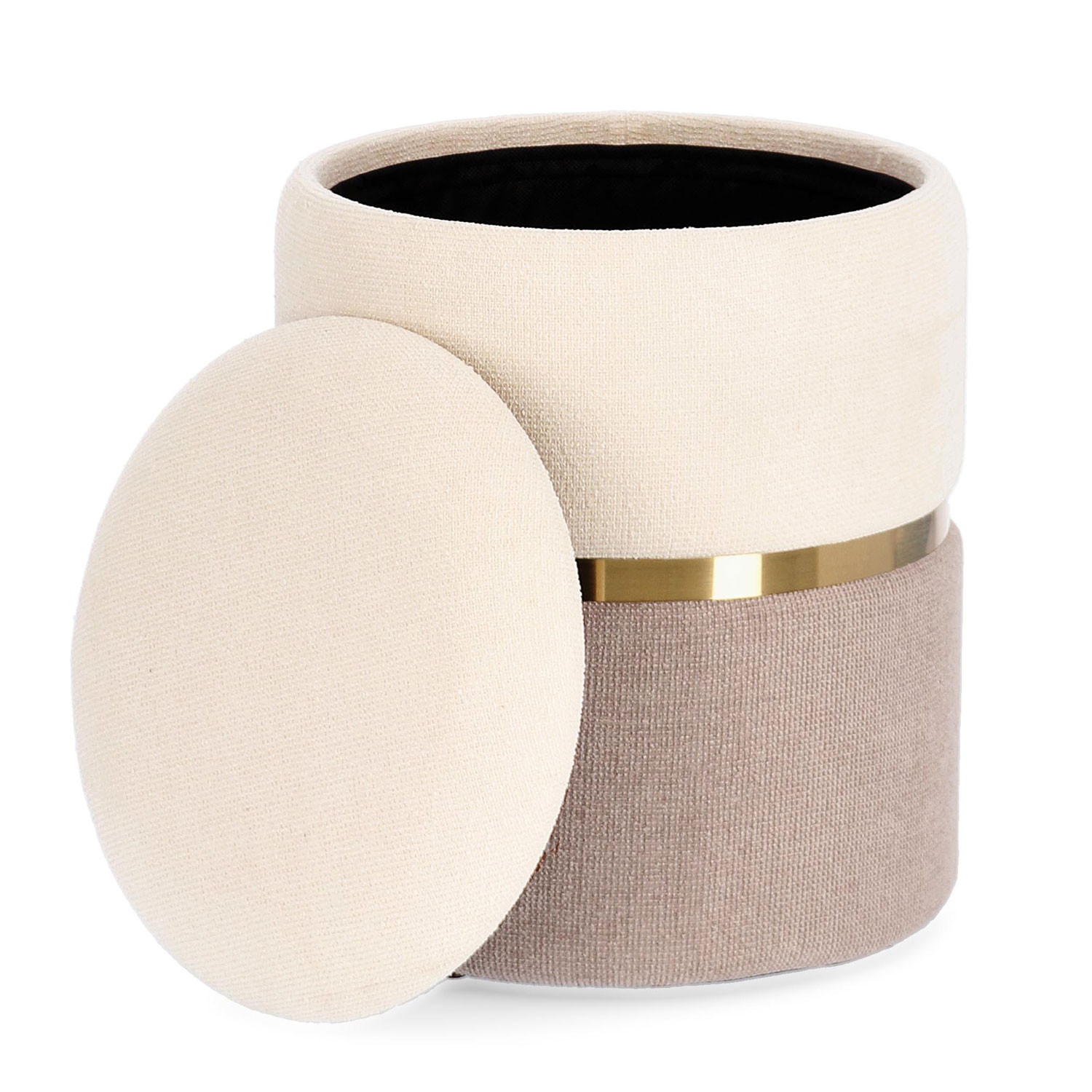 POUF CONTENITORE RADINKA 31.5AX38H BIANCO/ROSA