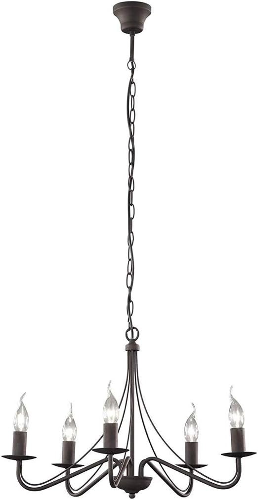 LAMPADARIO COUNTRY 5L E14 ANTICATO D.57