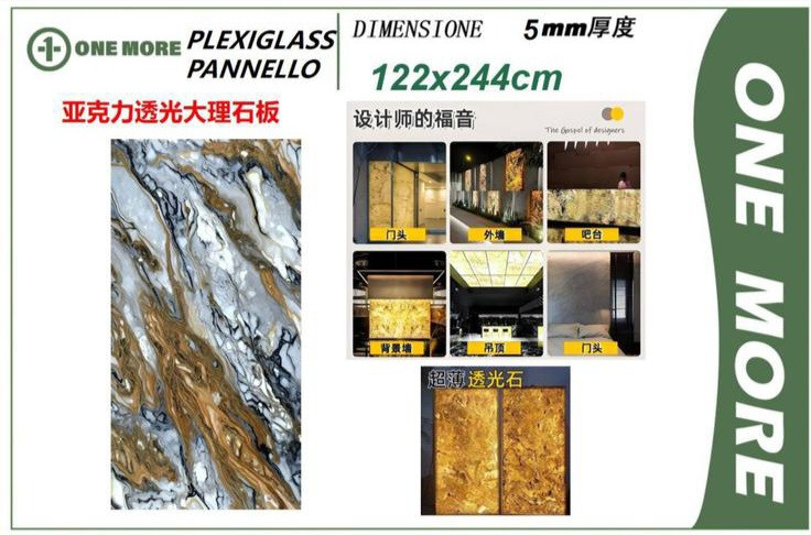 LASTRA IN PLEXIGLASS CM.122X240 LASTRA IN PLEXIGLASS CM.122X240