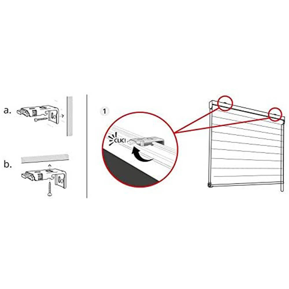 *TENDA A RULLO CM.80X180 OSCURANTE AVORIO