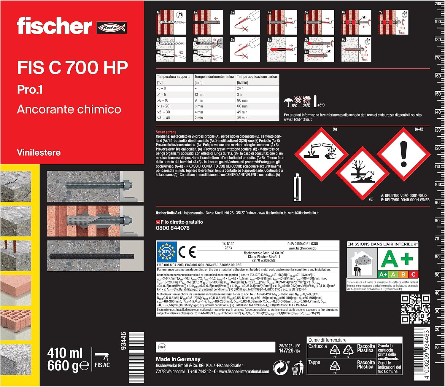 CARTUCCIA CHIMICA FIS C700