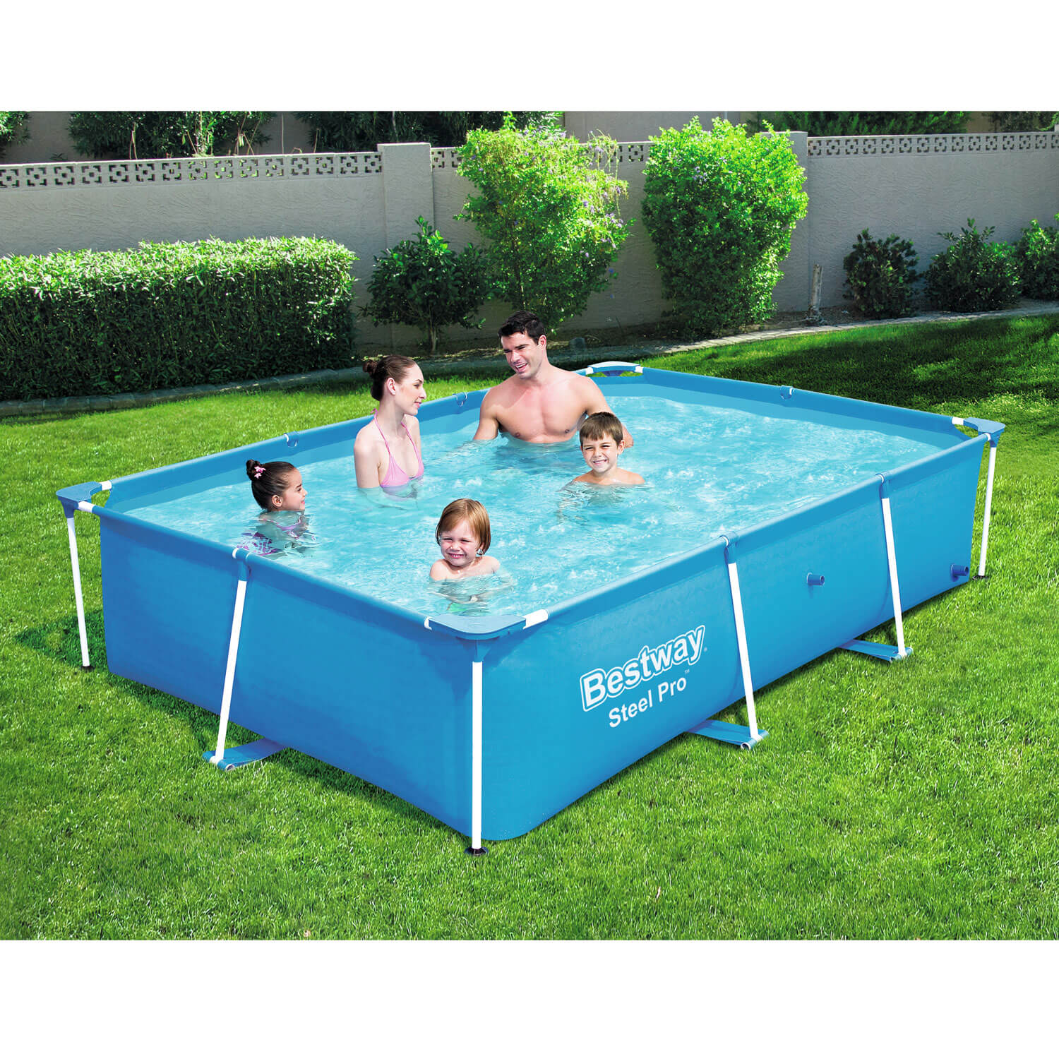 PISCINA RIGIDA RETTANGOLARE CM.259X170X61 S/MOTORE