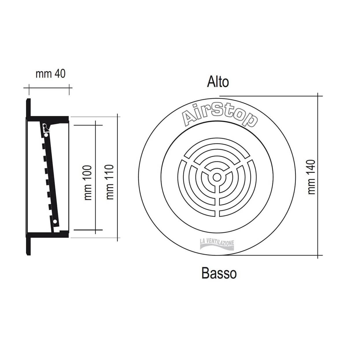 VALVOLA NON RITORNO PVC GRIGIO