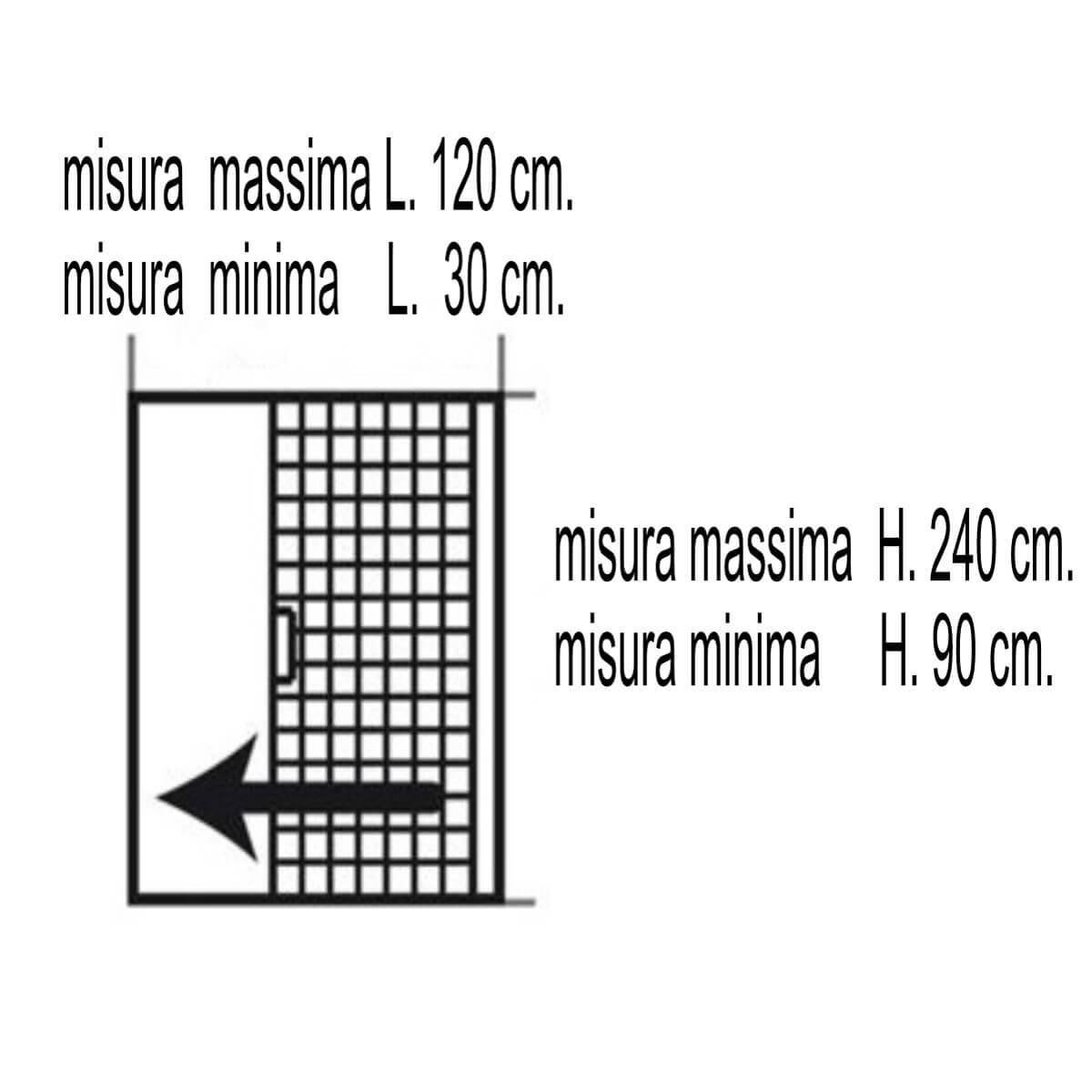 ZANZ.AVV.MINIMA ORIZZ.120X240 BIANCA