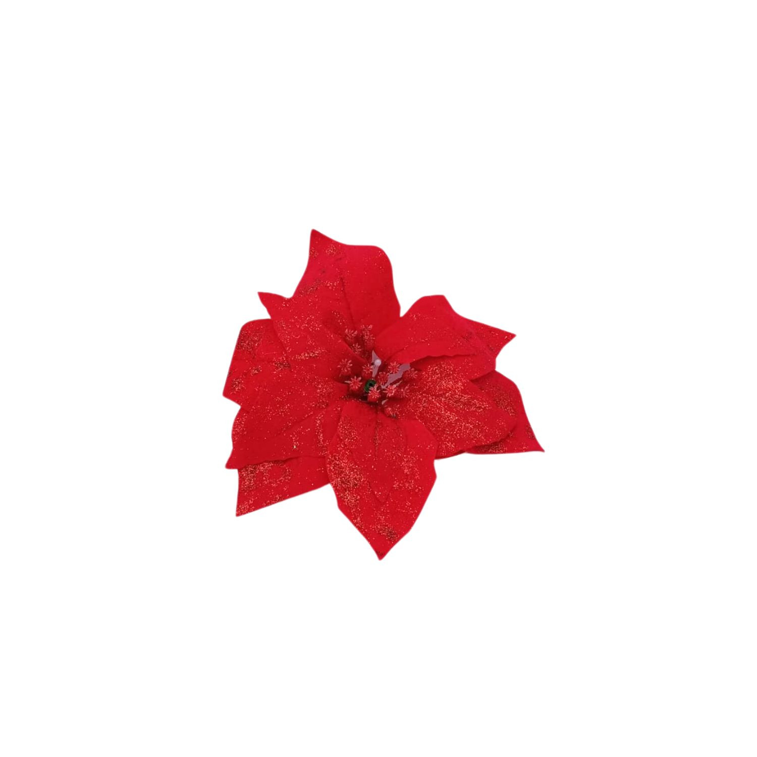 POINSETTIA CON PINZETTA CM.20 ROSSA