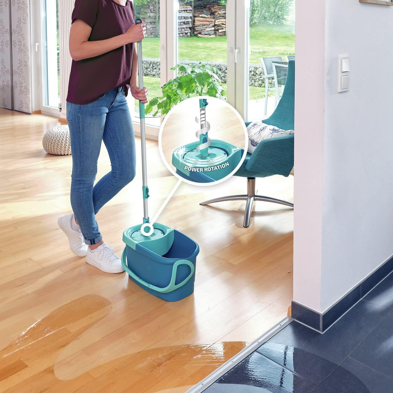 SET MOP LAVAPAVIMENTI CLEAN TWIST