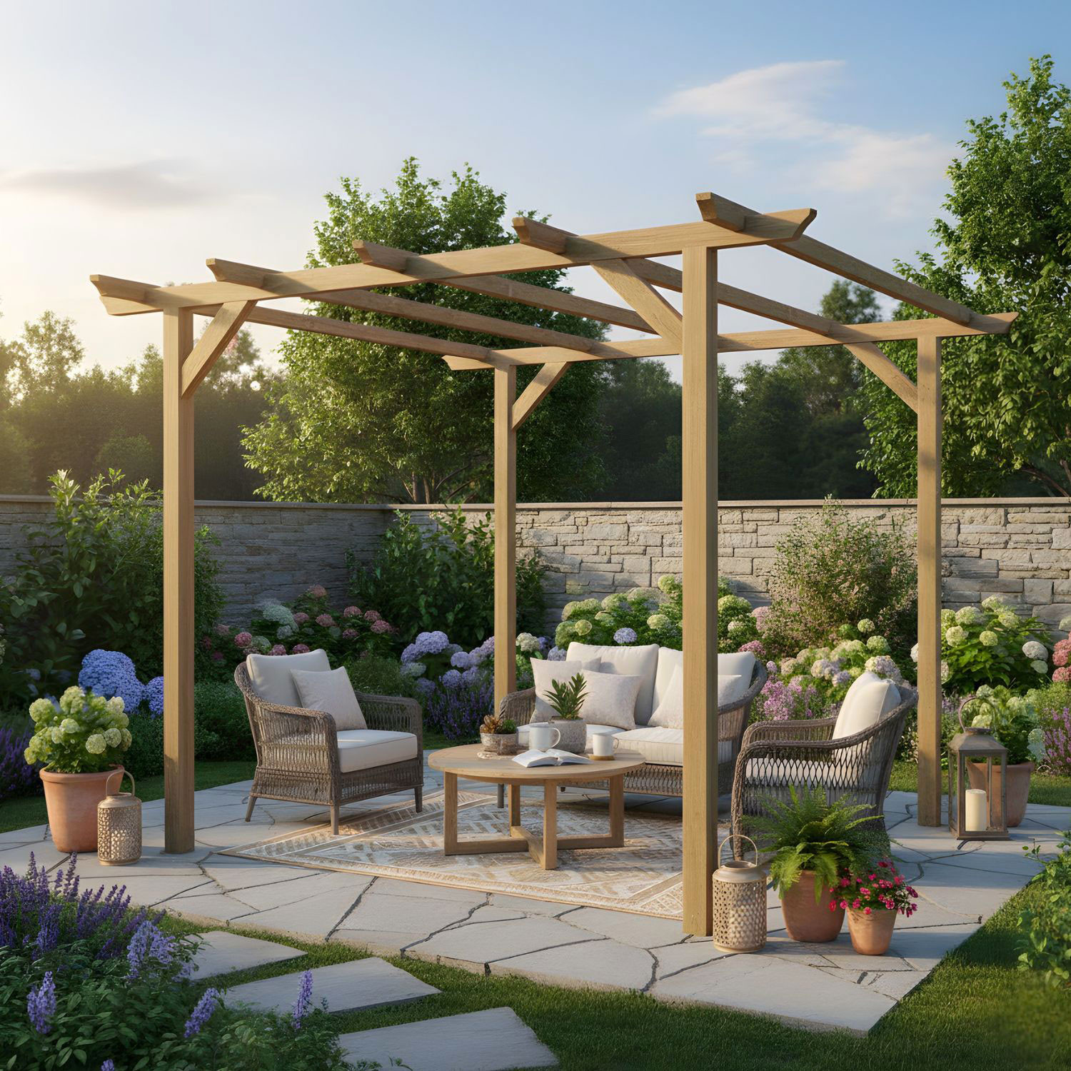 PERGOLA LIBERA MT.3X3 PALO 9X9
