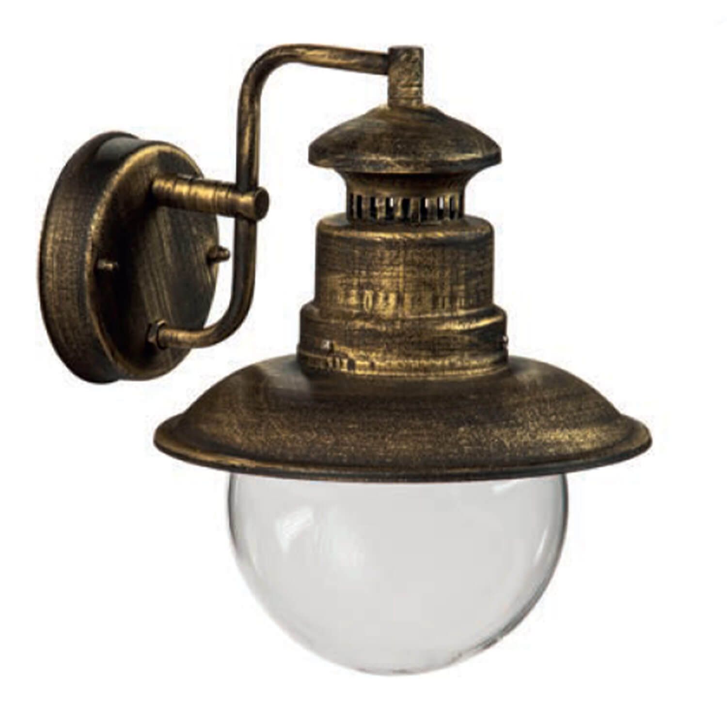 *GEA LAMPADA ESTERNO DOWN ORO/NERA