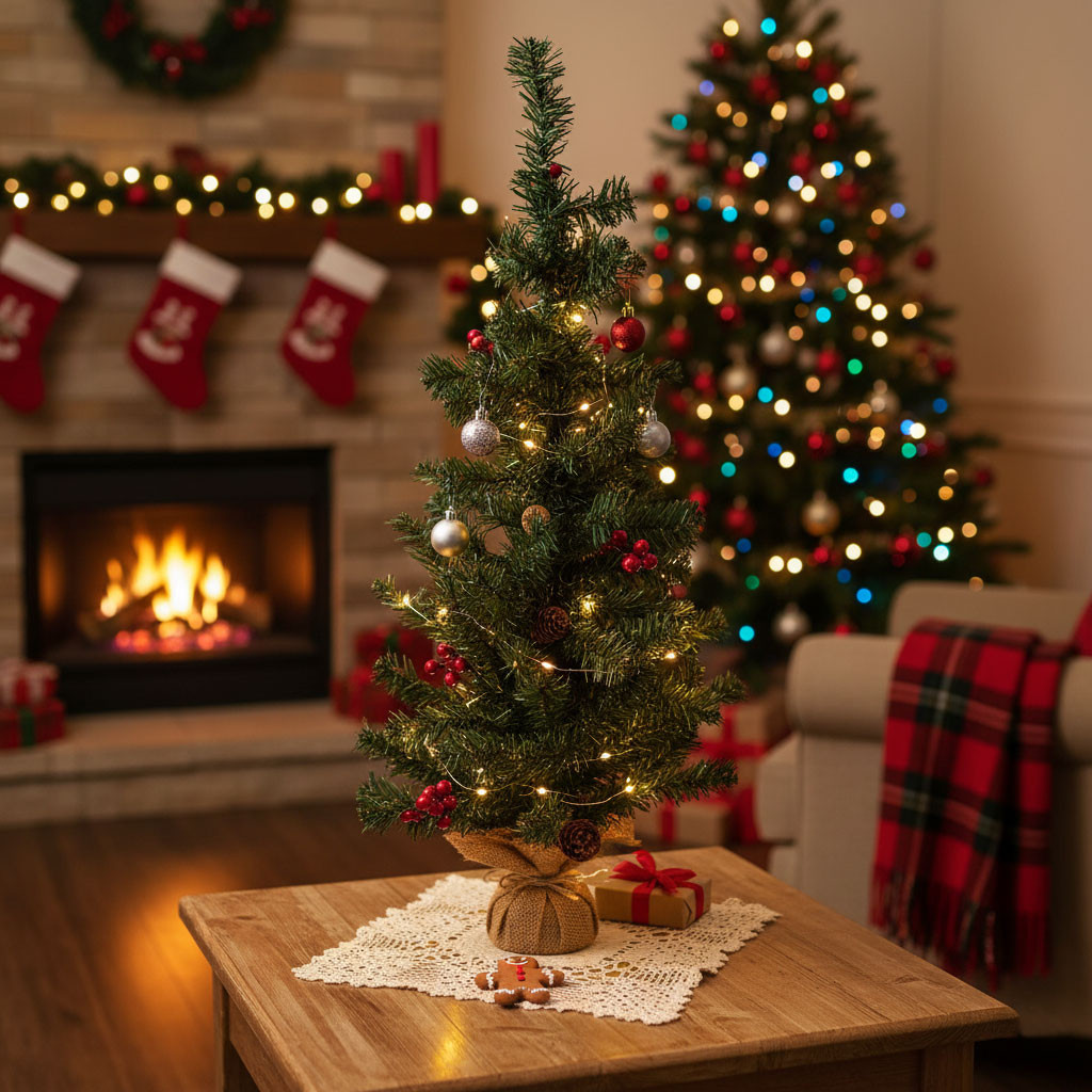 ALBERO CM.90 CON BACCHE E PIGNE