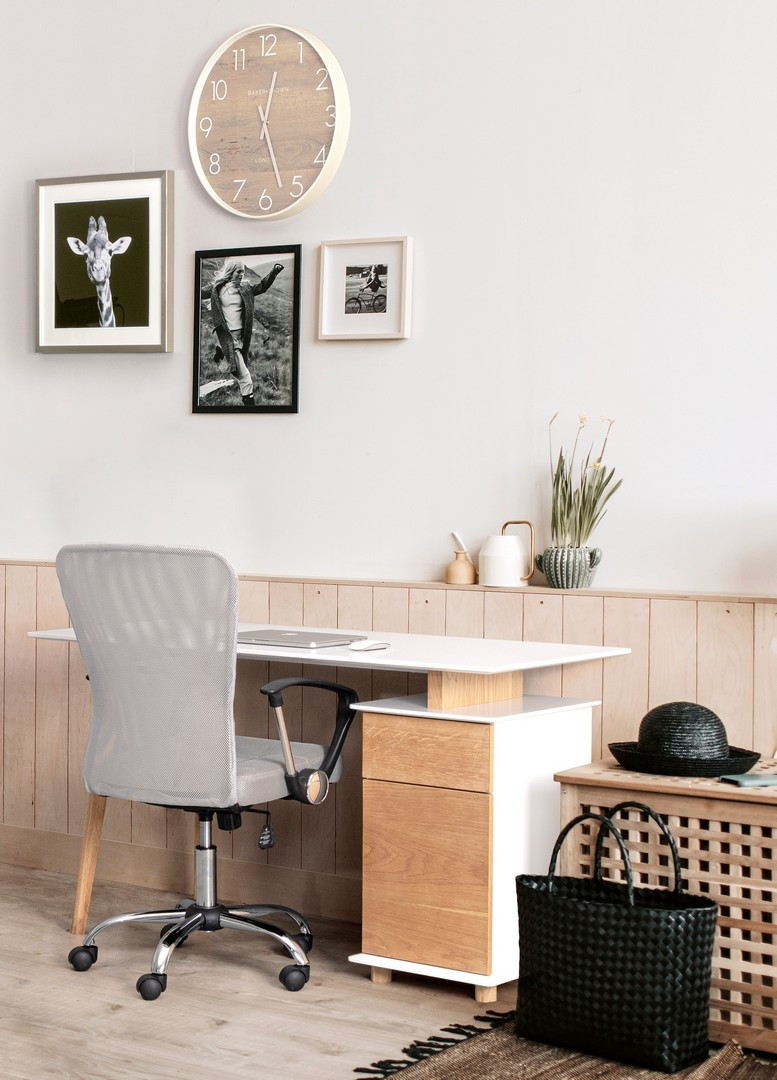 POLTRONA UFFICIO BRISBANE GRIGIO SCHIENALE A RETE