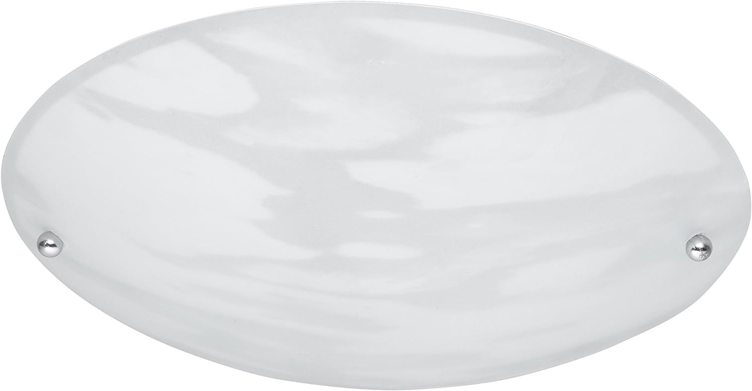 PLAFONIERA VETRO DECORATO ALABASTRO D.25 E27 40W