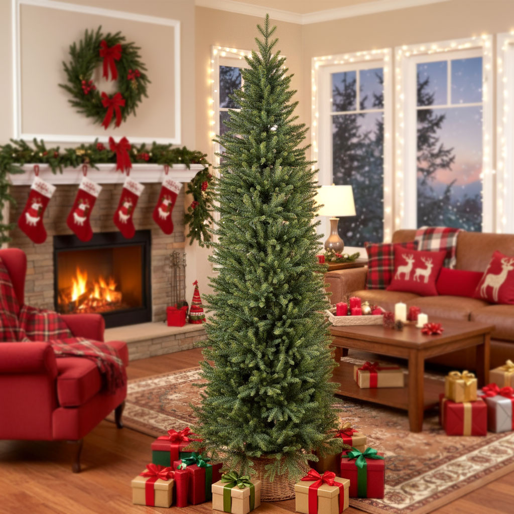 ALBERO NATALE SLIM FULL PE CM.240 1019 PUNTE