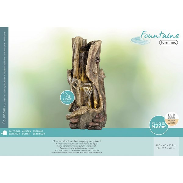 FONTANA POLY CON LED CM.46.5X40X103 NATURAL