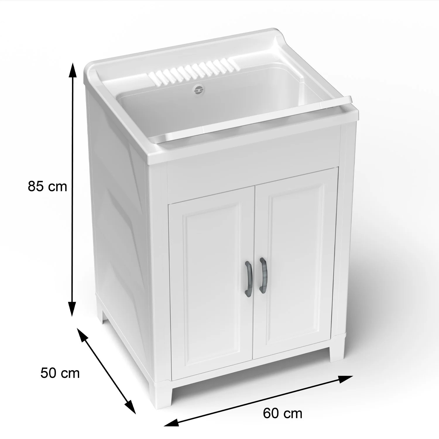 LAVATOIO IN RESINA CM.61X50.5X87H