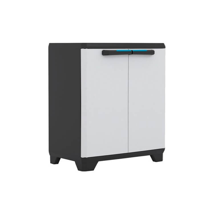 ARMADIO MULTIUSO BASSO CM.90 NAZ166 NERO E GRIGIO