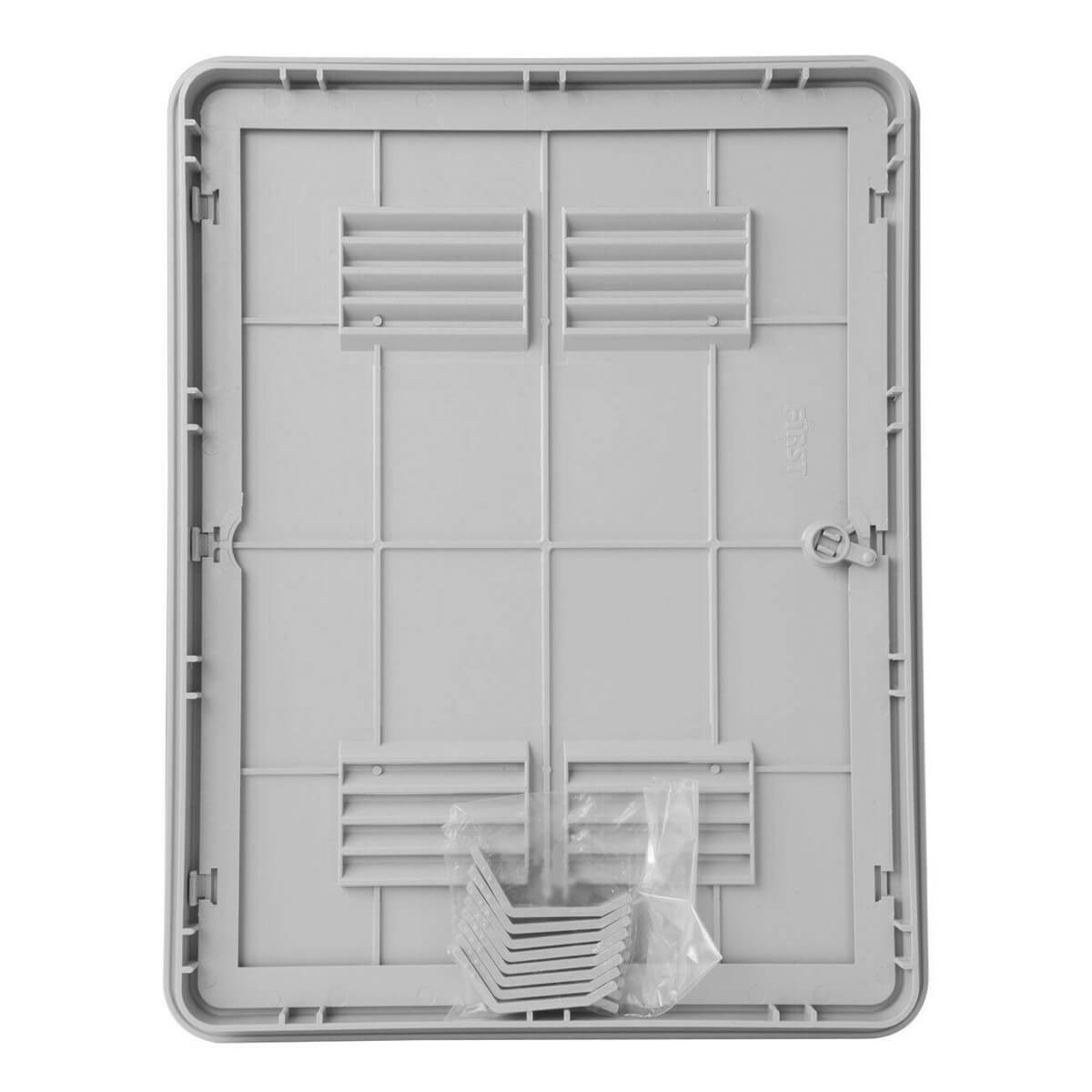CASSETTA ISPEZIONE GAS+SPORTELLO 335X435X155 GRIGI