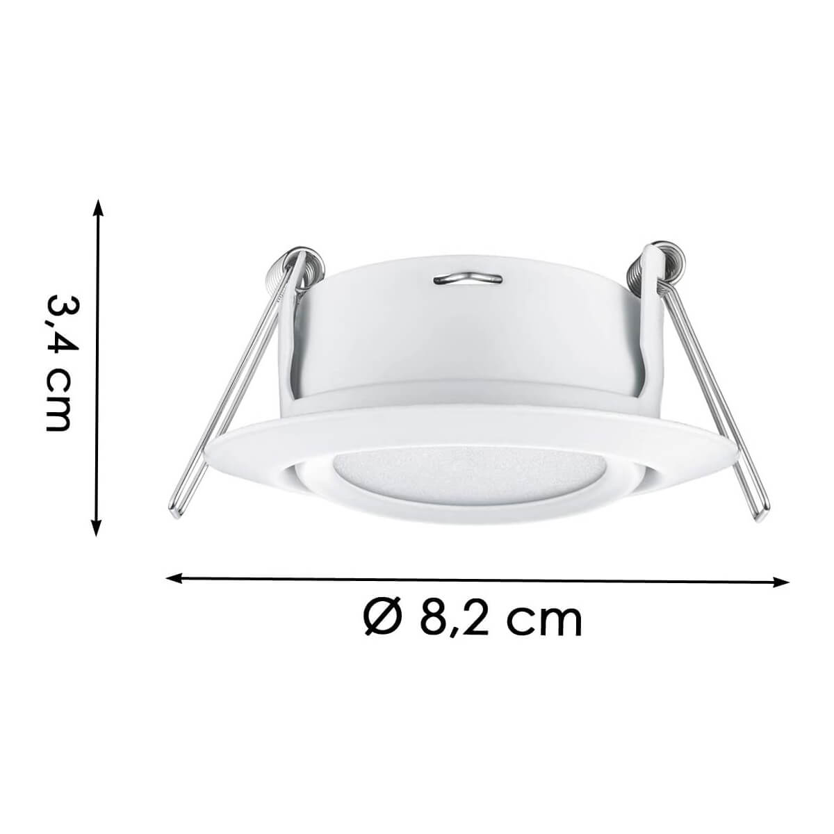 *RILA FARETTO LED INCASSO ORIENTAB.D.8.3 5W 3000K