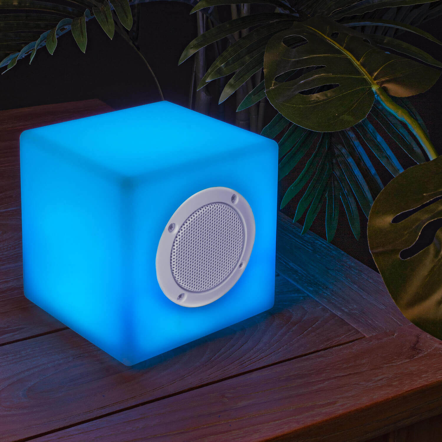 *LAMPADA LED CUBO SPEAKER PE CM.15X15