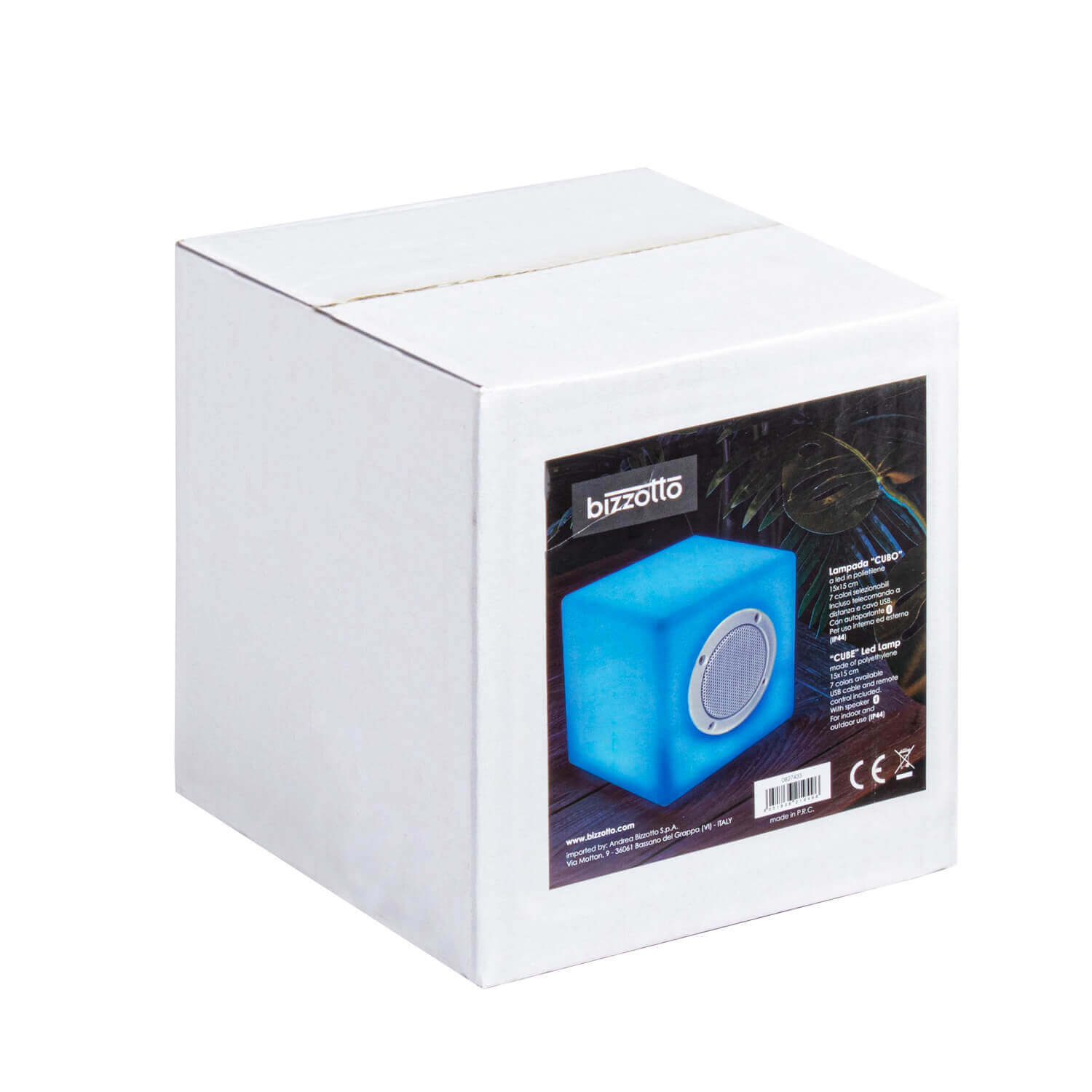 *LAMPADA LED CUBO SPEAKER PE CM.15X15