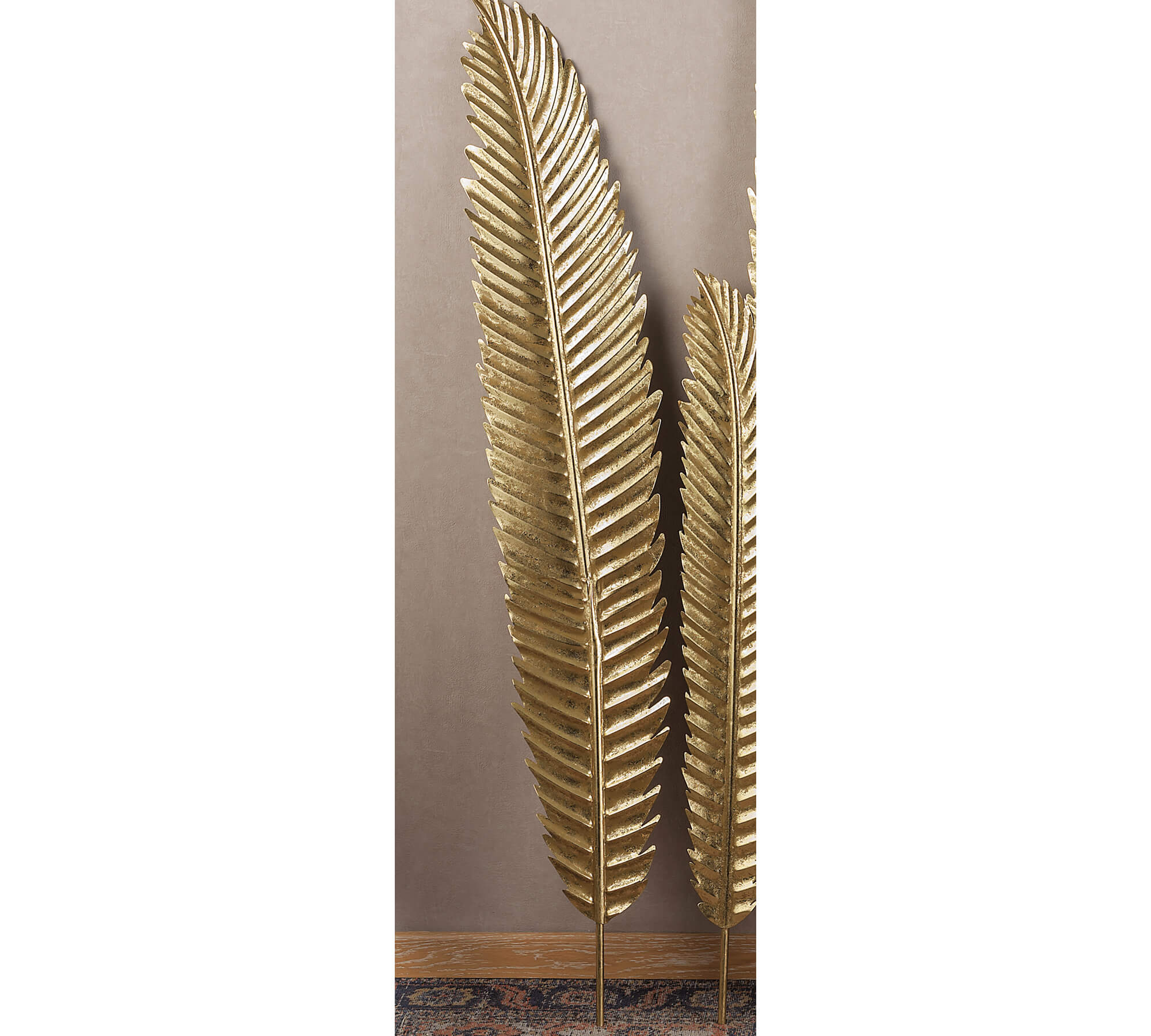 PIUMA IN FERRO PER DECORAZIONE H.133 ORO