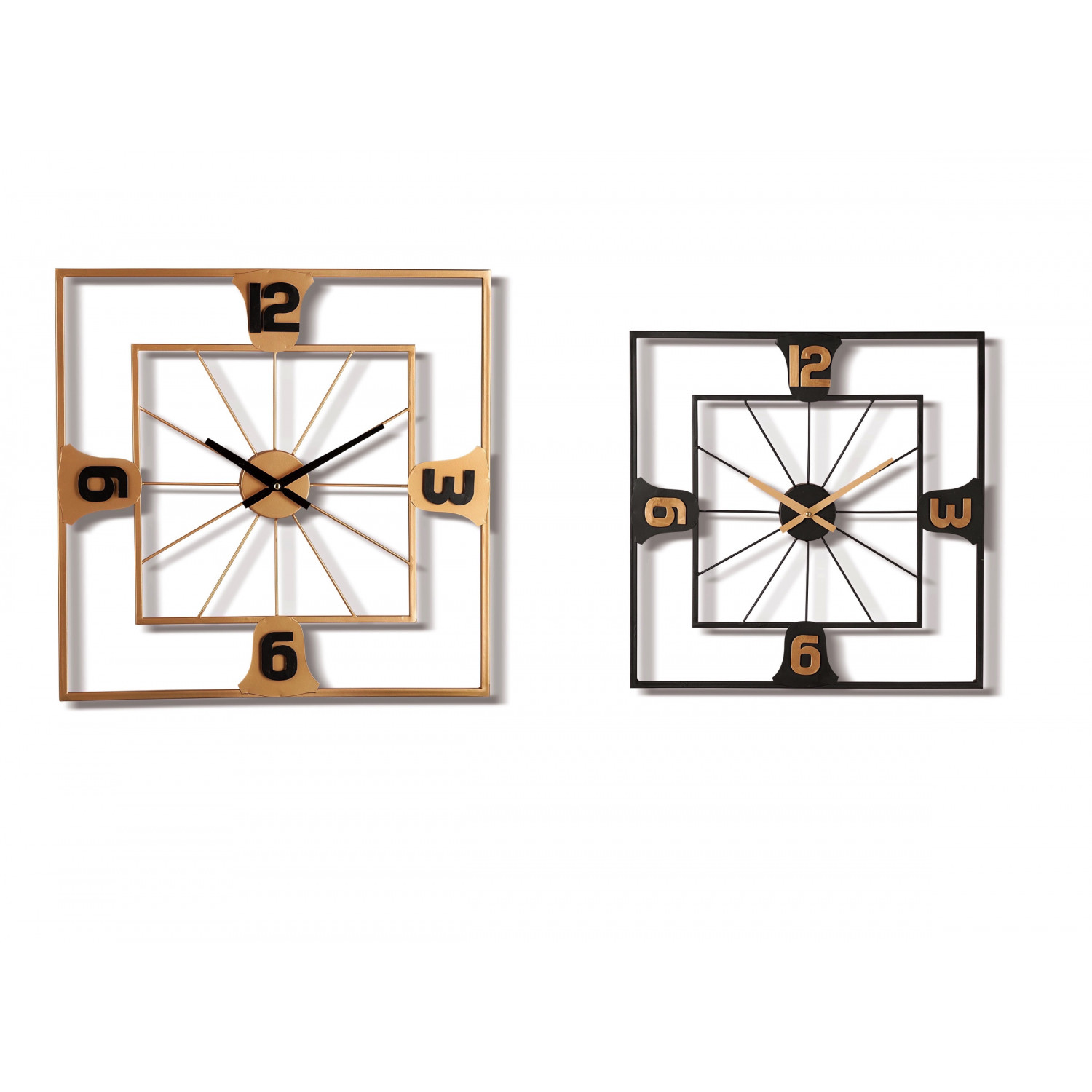 *OROLOGIO PARETE FERRO CM.50X50 ASS.2