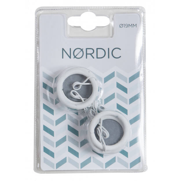 *ANELLI NORDIC METALLO BIANCO PZ.8