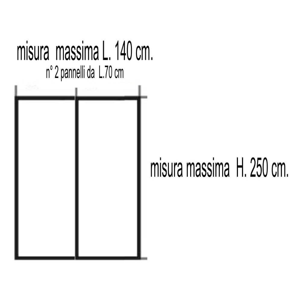 *ZANZ.MAGNETICA RIDUCIBILE 140X250 FIORI