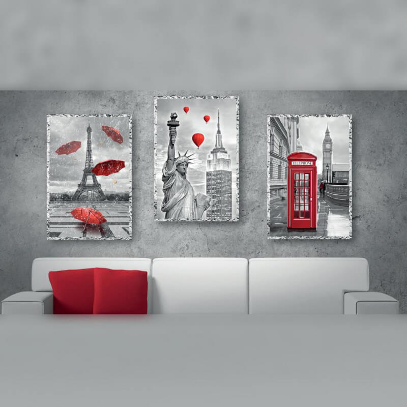 MONDIE'CM.16X23 CITY RED ASSORT.
