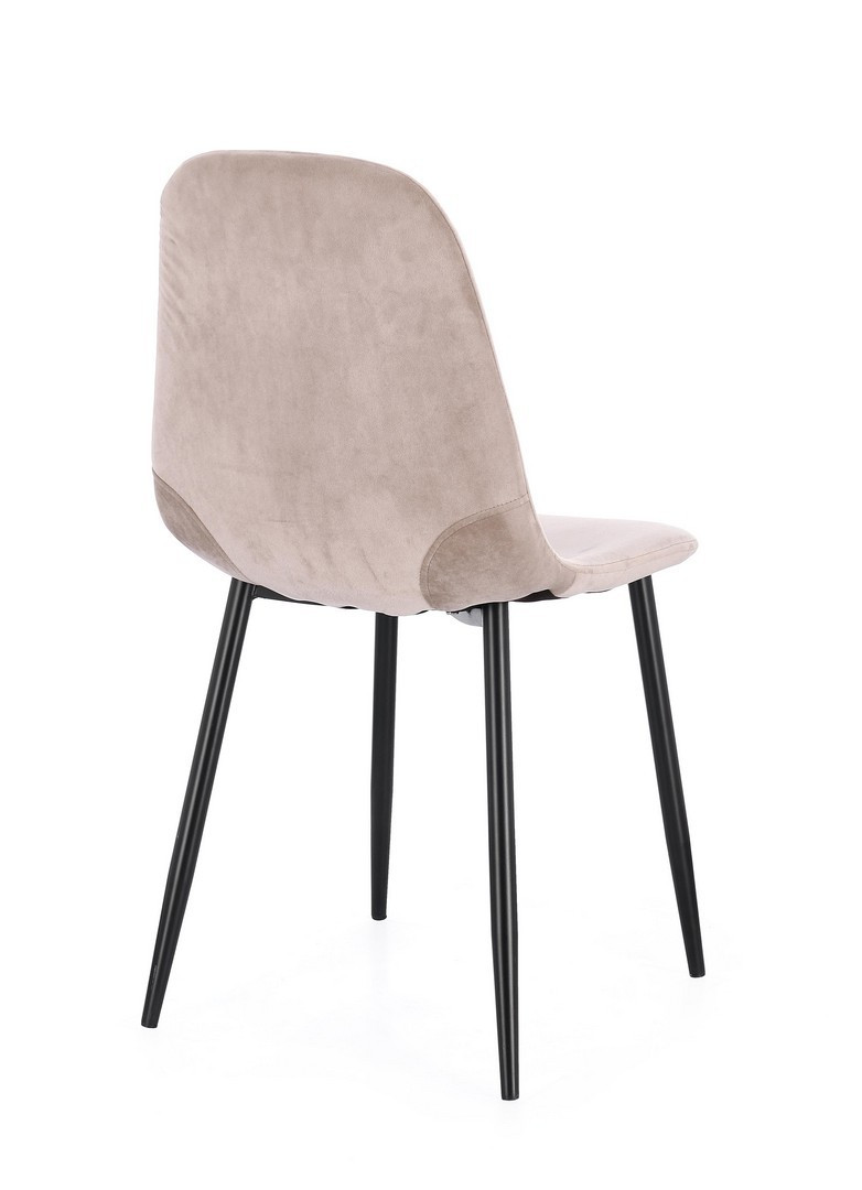 SEDIA IRELIA VELLUTO TORTORA