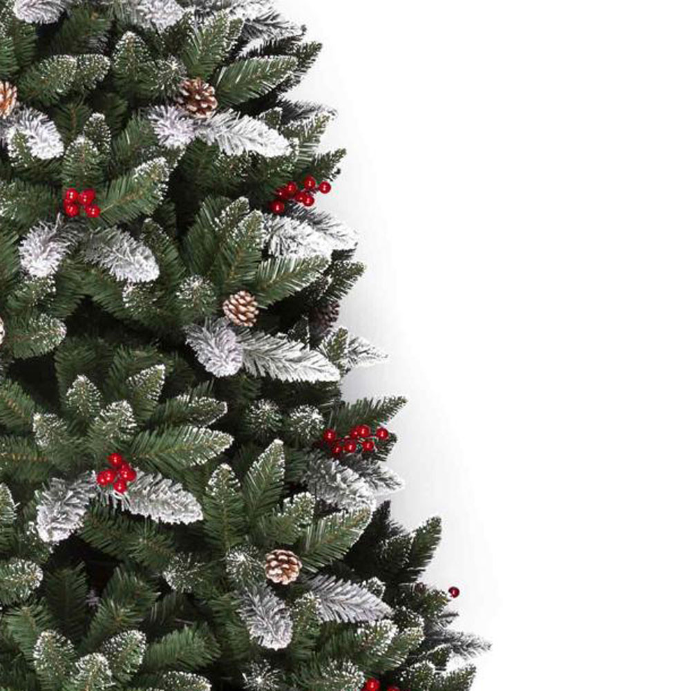 ALBERO NATALE C/BACCHE E PIGNE CM.270 PVC 2295 P.