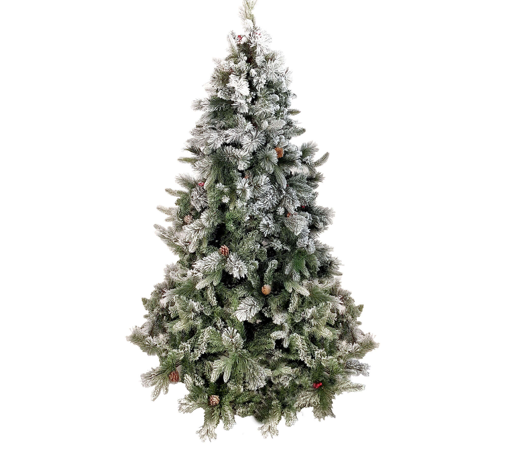 ALBERO DI NATALE INNEVATO CM.180 PVC E SILICONE