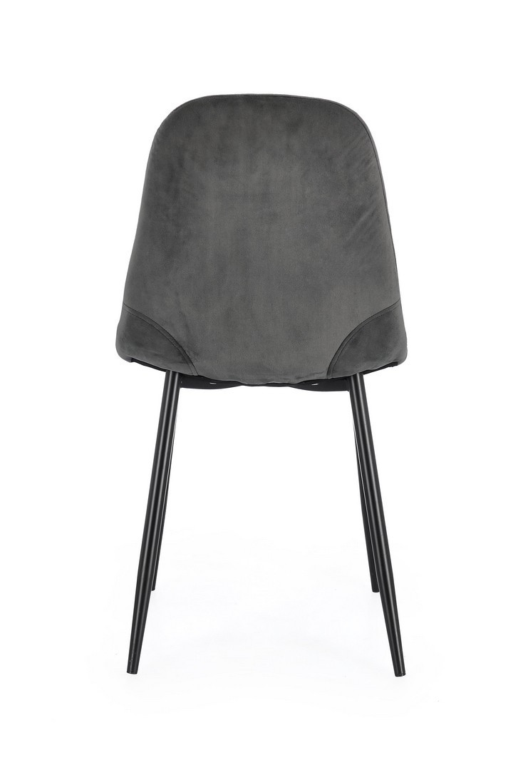 SEDIA IRELIA VELLUTO GRIGIO
