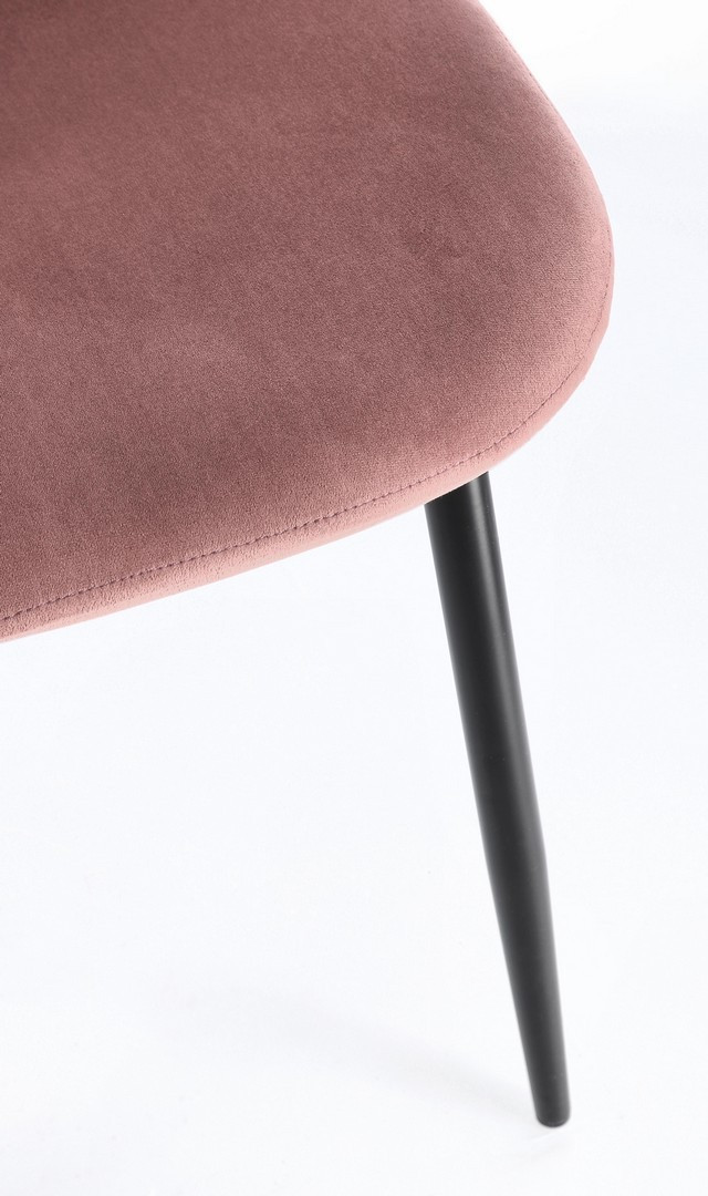 SEDIA IRELIA VELLUTO ROSA
