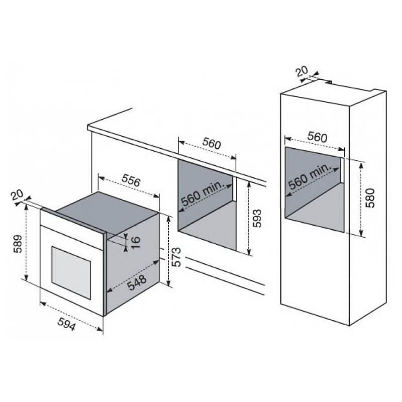 ELECTROLUX FORNO 4 FUNZIONI VENTILATO INOX