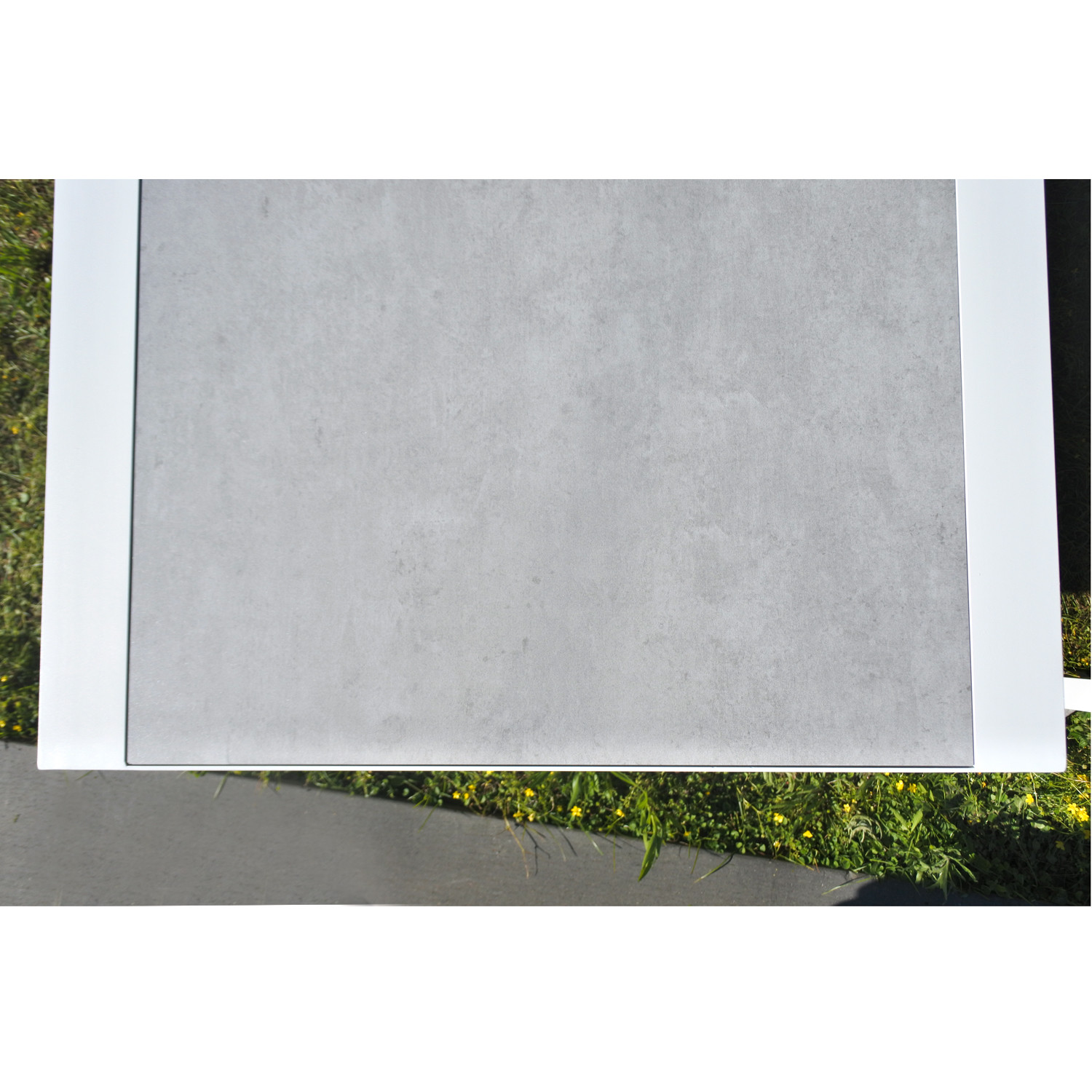 SALOTTO ANGOLO ALLUMINIO BIANCO CM.250X195