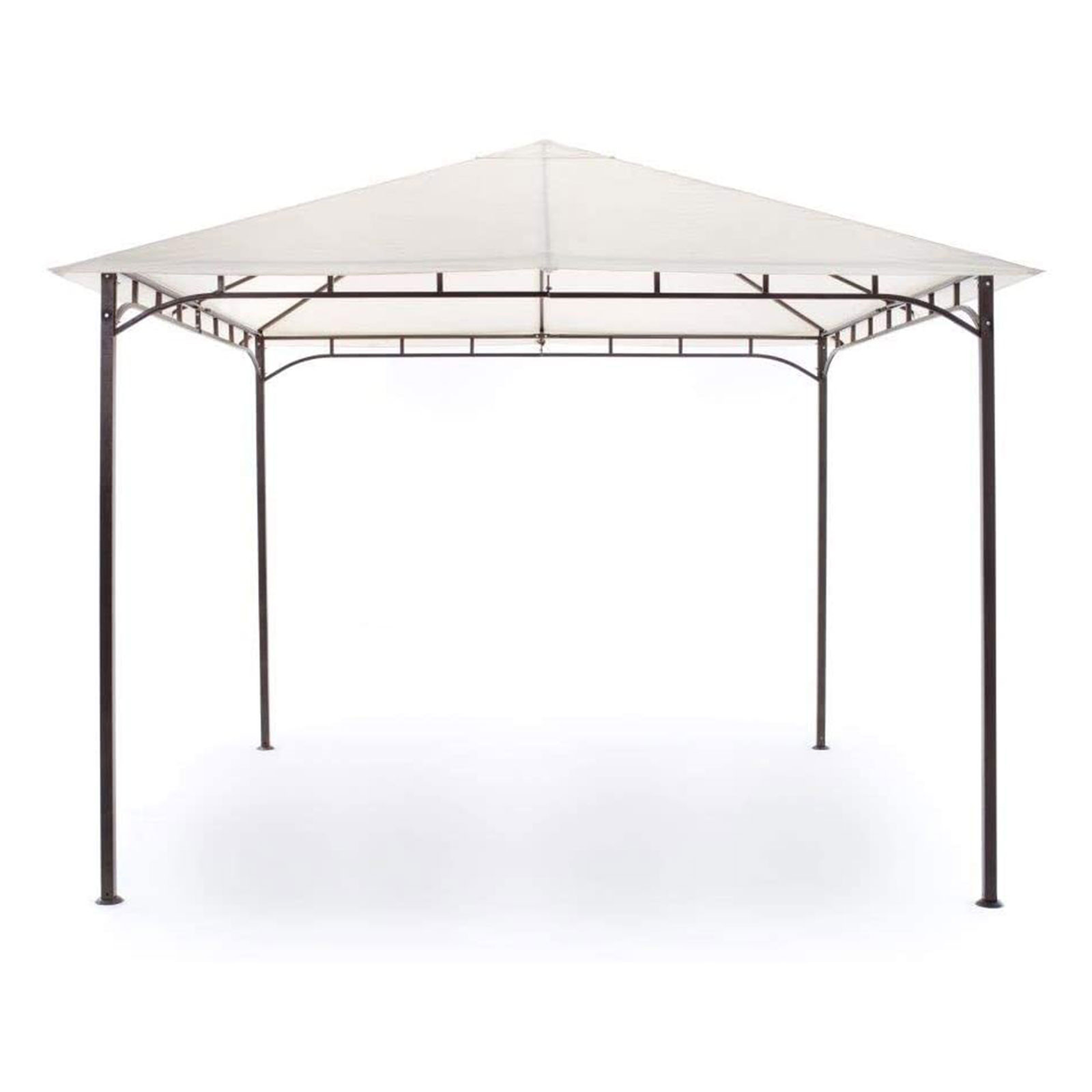 GAZEBO IN FERRO RODI MT.3X3 BEIGE