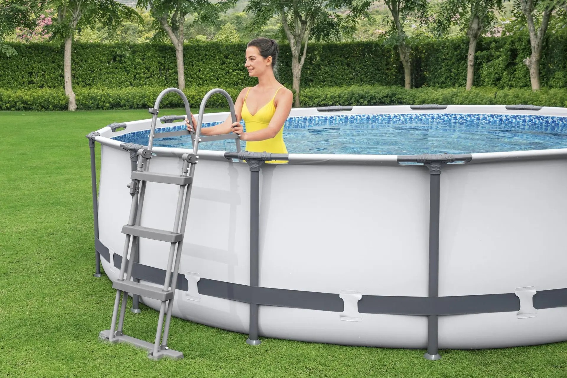 PISCINA C/TELAIO C/MOTORE 366X100