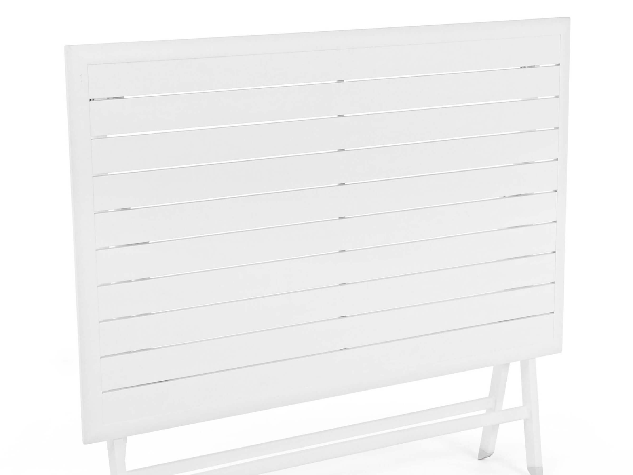 TAVOLO ALLUMINIO PIEGHEVOLE CM.110X70 BIANCO