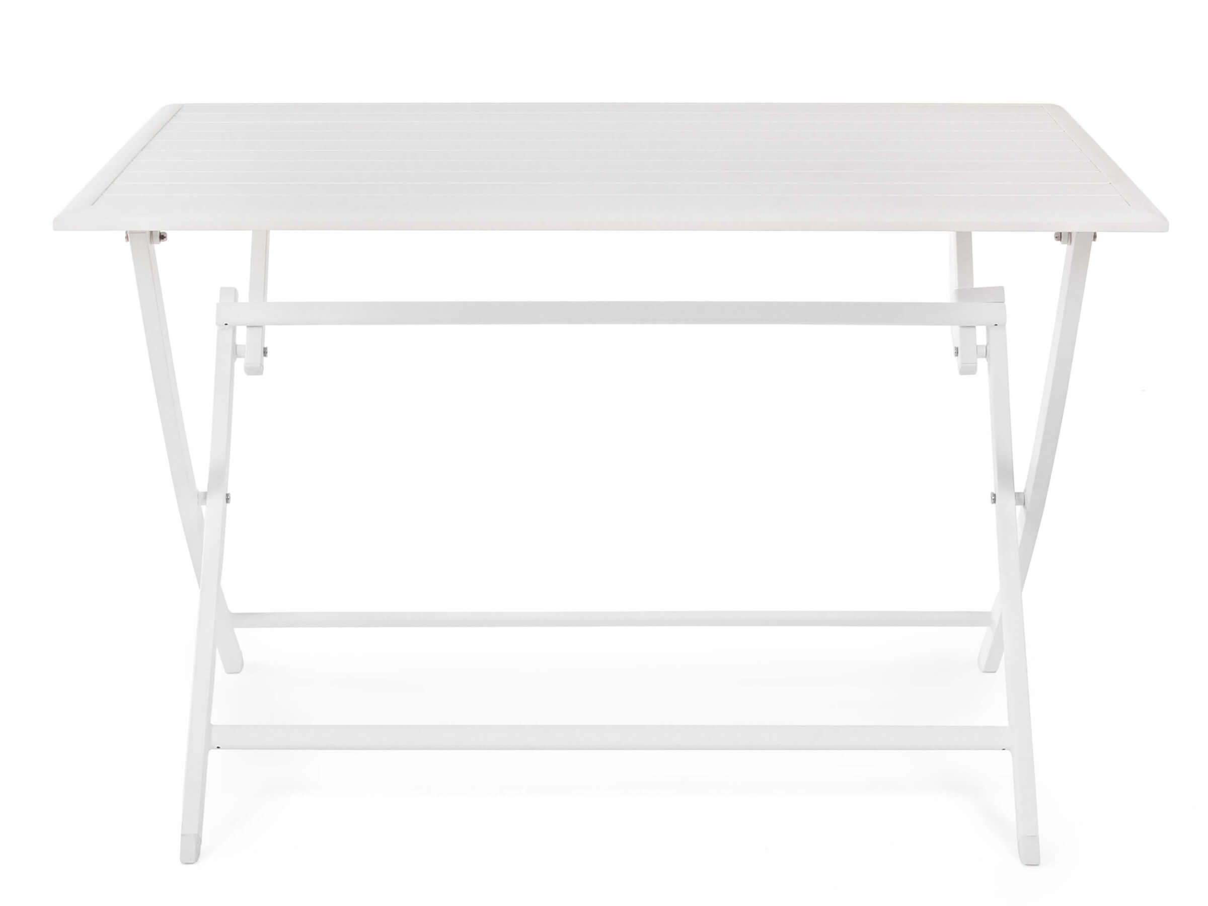 TAVOLO ALLUMINIO PIEGHEVOLE CM.110X70 BIANCO