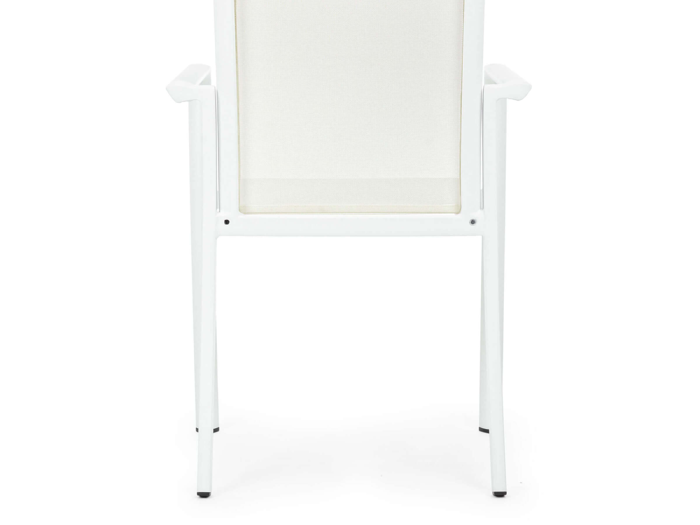 SEDIA ALLUMINIO CON BRACCIOLI KONNOR BIANCO