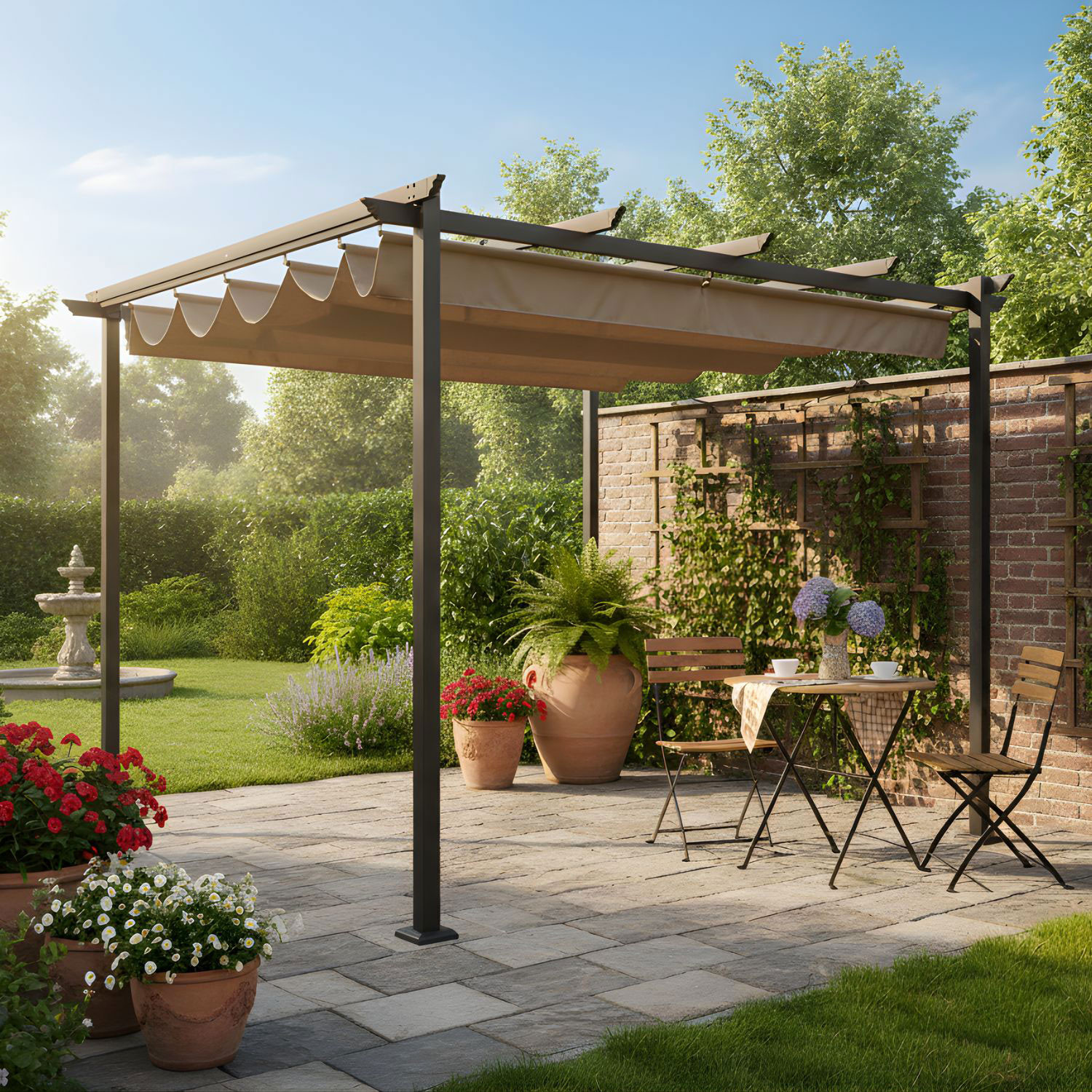 GAZEBO DYNAMIC MT.3X3 ANTRACITE-TORTORA
