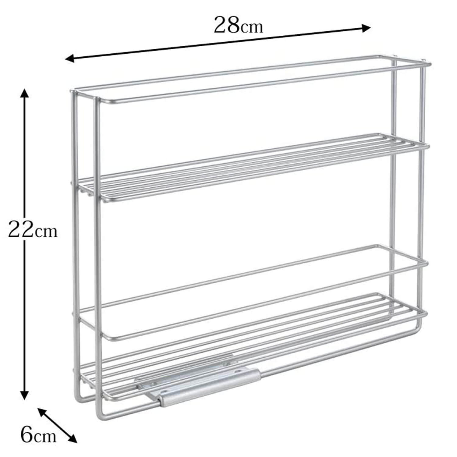 PORTASPEZIE SCORREVOLE 2PIANI CM.28X22X6