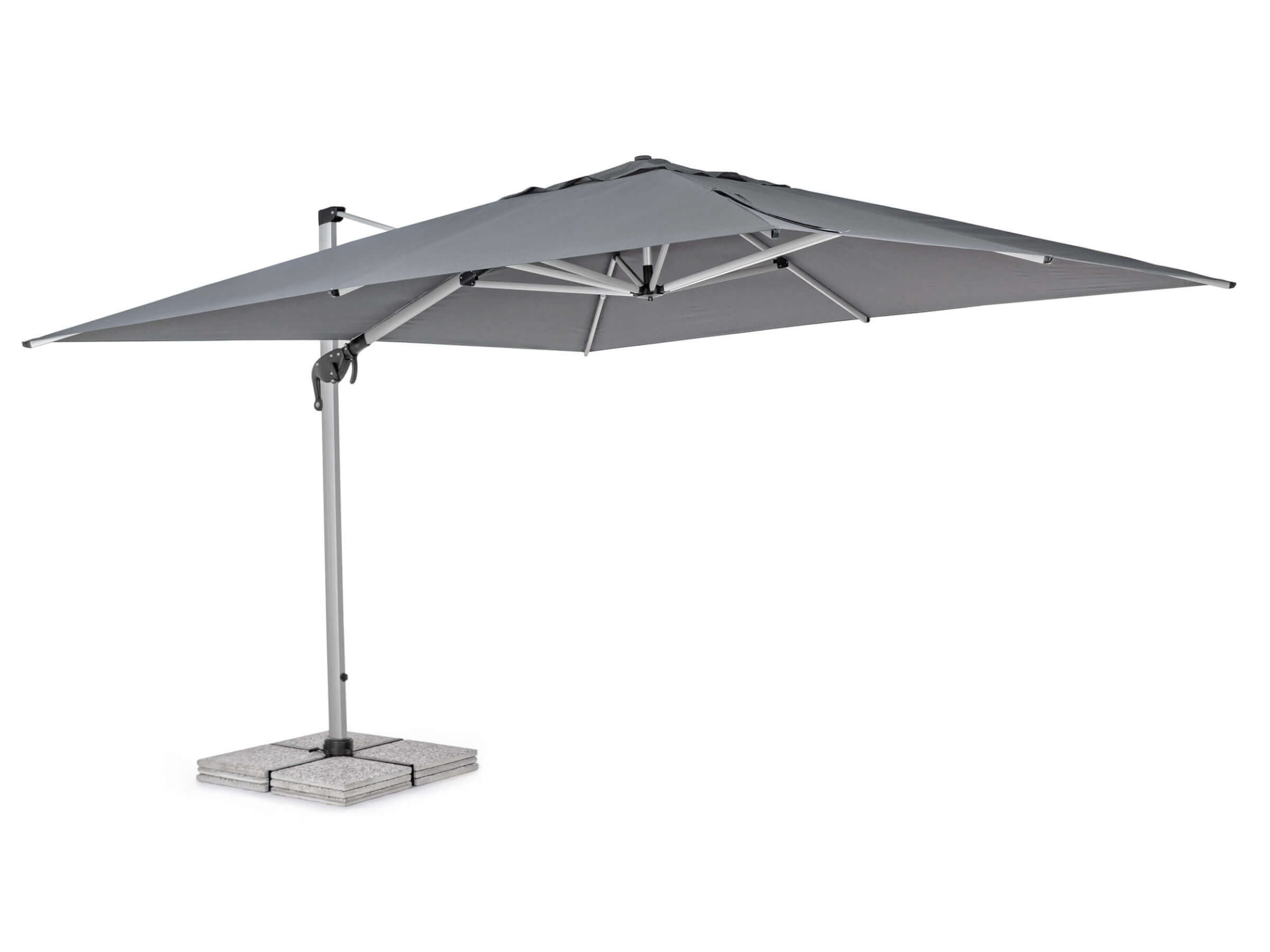 OMBRELLONE BRACCIO CALIS 4X4 GRIGIO CON COPERTURA